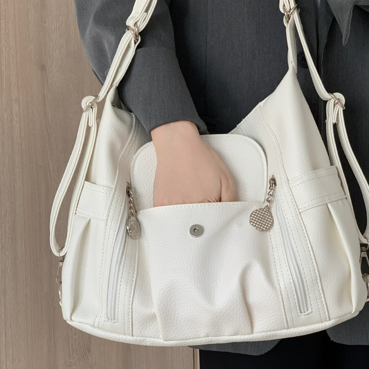 Leather Work Bag Women - Bella borsa da donna Moda versione