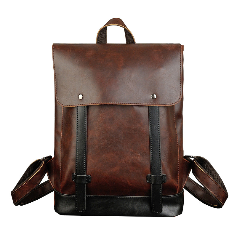 Leather Work Rucksack Mens - GOYN Zaino da uomo in pelle
