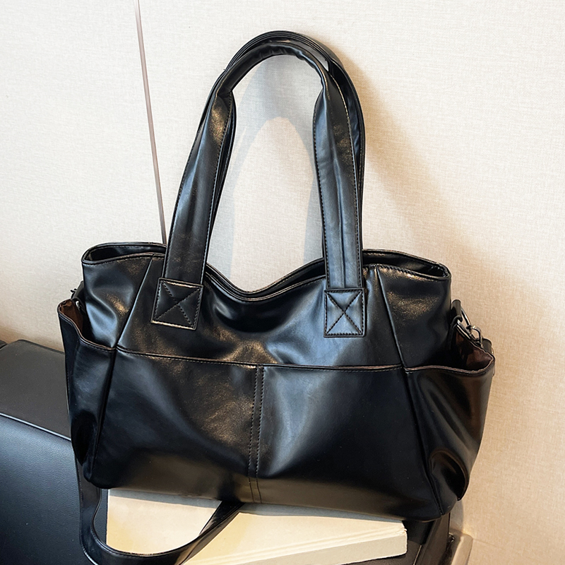 Leather Work Bag Women - Borsa a Mano da Donna in