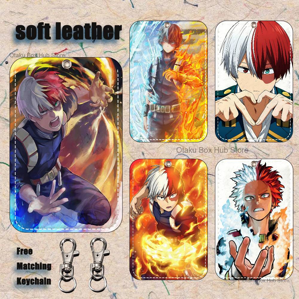 Leather Work In My Area - Portachiavi My H-Hero Todoroki per carte
