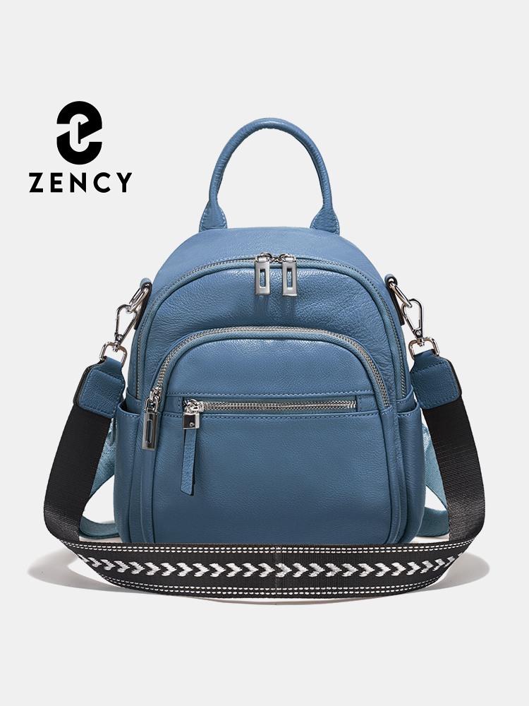 Leather Work Bag Women - Zency Zaino piccolo in vera pelle