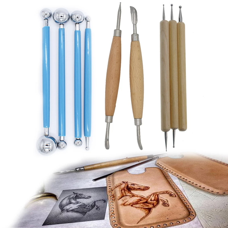 Leatherwork Art - Strumento per speleologia in pelle punto