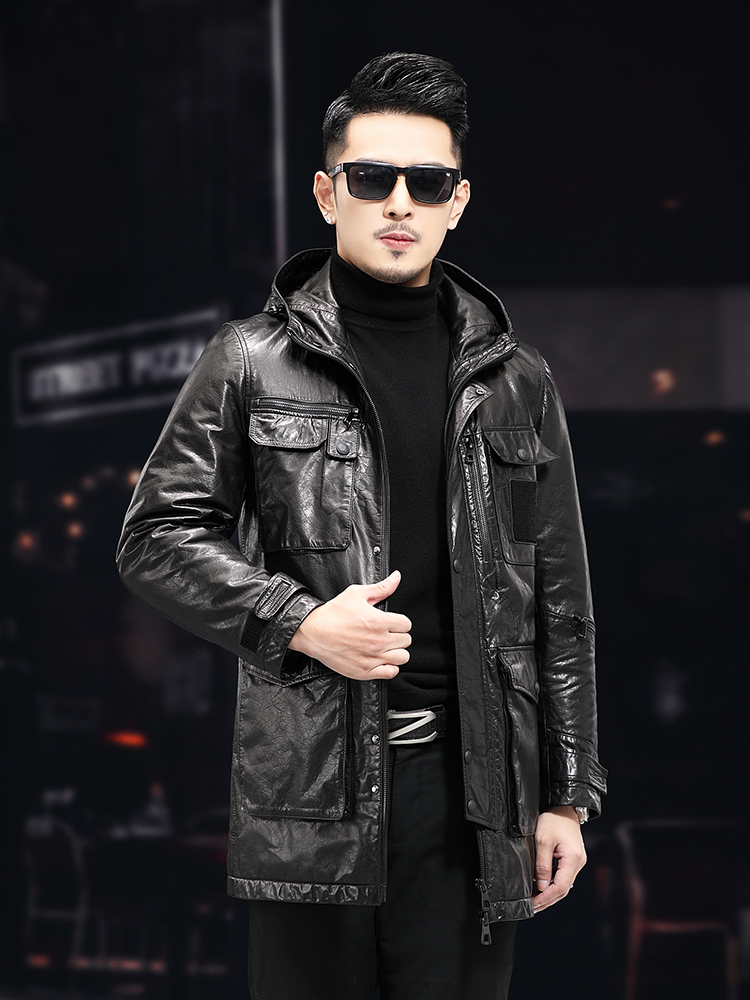 Cappotto invernale da uomo cal - Leather Work Jacket With Hood recensione e prezzo