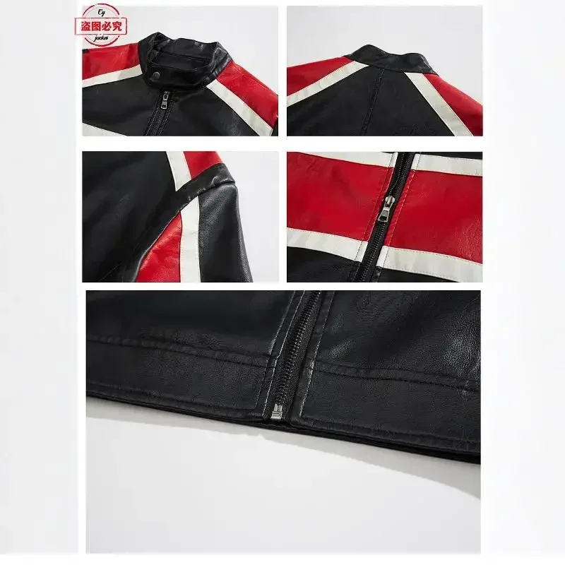 Giacca in Pelle PU con Logo 'R - Leather Work Jacket With Hood recensione e prezzo