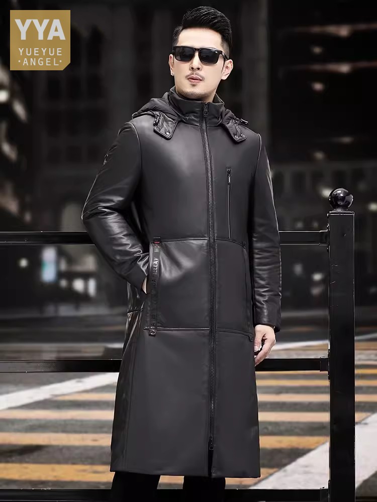 Cappotto invernale spesso cald - Leather Work Jacket With Hood recensione e prezzo