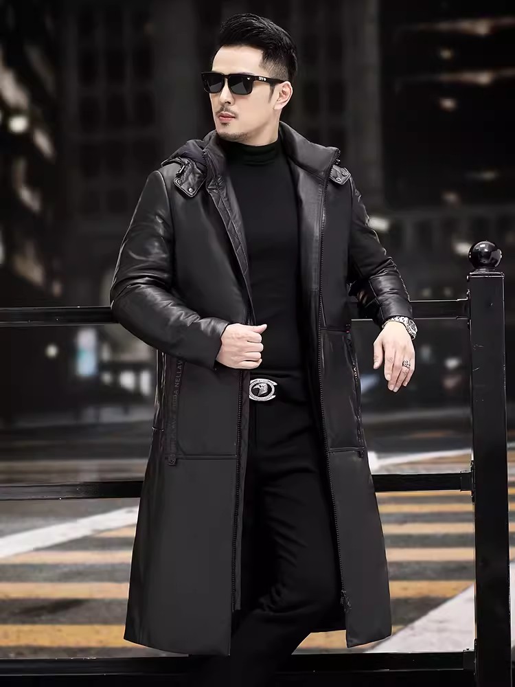 Cappotto invernale spesso cald - Leather Work Jacket With Hood recensione e prezzo