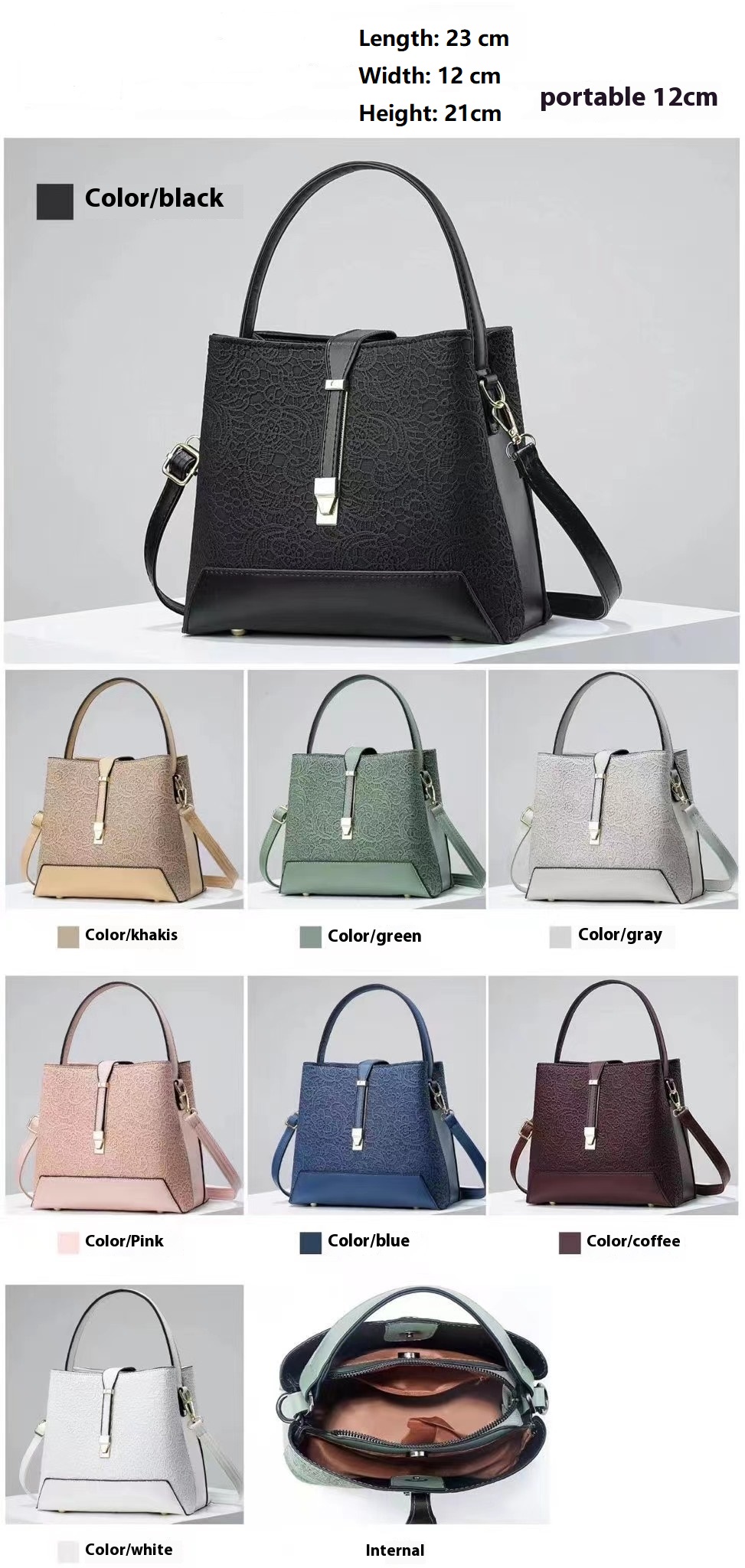 Nuova borsa tote di lusso in p - Leather Work Bag Women recensione e prezzo