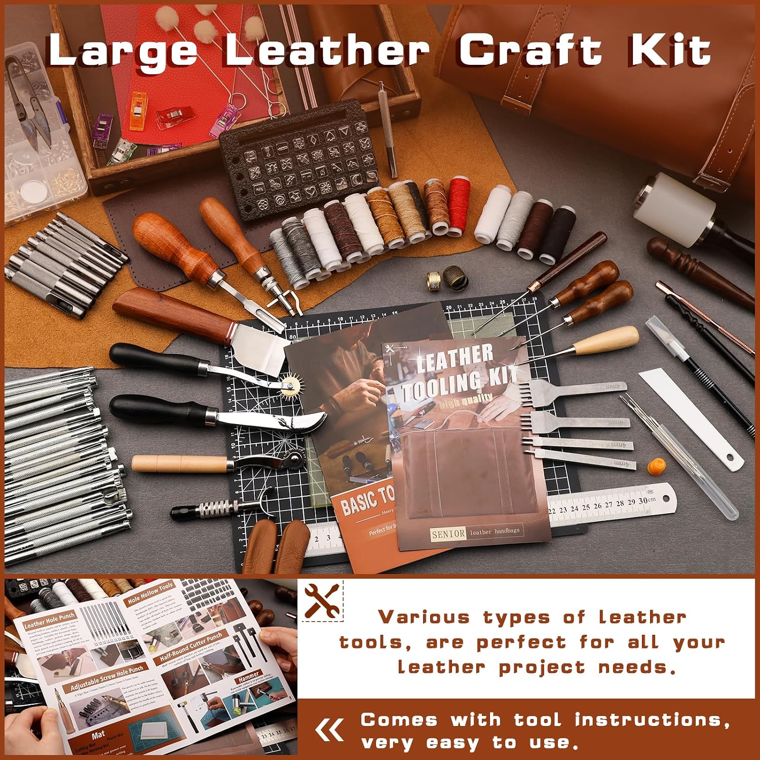 Kit Professionale per Lavorazi - Leatherwork Craft recensione e prezzo