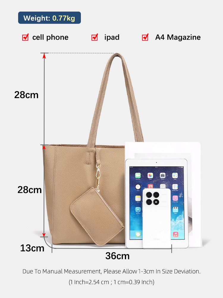 Borse tote grandi in vera pell - Leather Work Bag Women recensione e prezzo