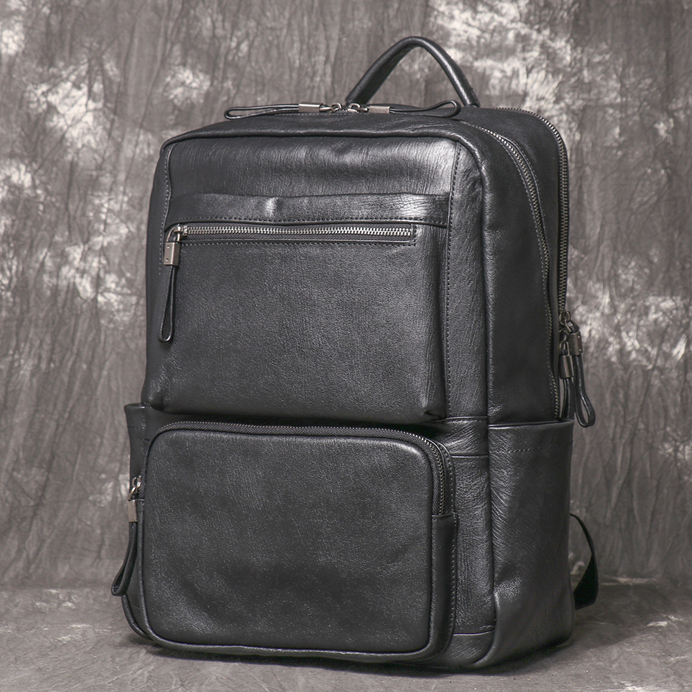 Zaino in Vera Pelle Nera per U - Leather Work Rucksack Mens recensione e prezzo