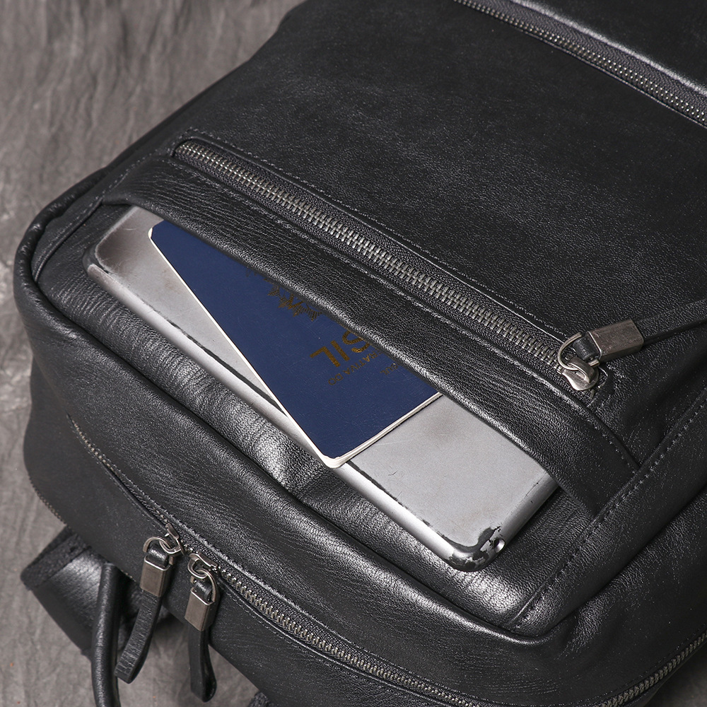 Zaino in Vera Pelle Nera per U - Leather Work Rucksack Mens recensione e prezzo