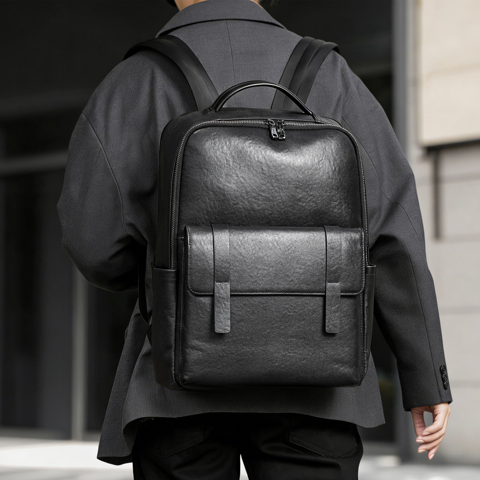 Elegante zaino da uomo in vera - Leather Work Rucksack Mens recensione e prezzo