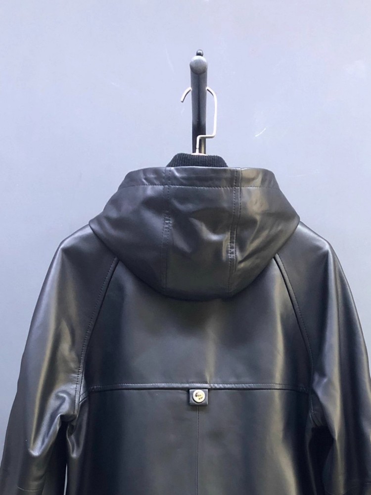 Offerta Speciale Autunnale: Gi - Leather Work Jacket With Hood recensione e prezzo