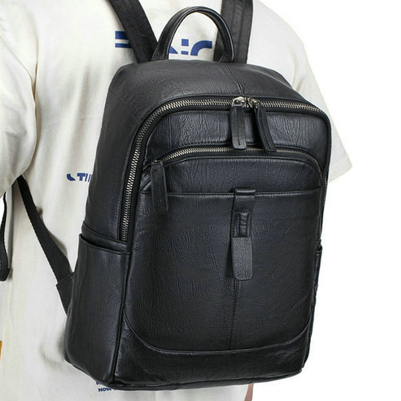 Zaino in Vera Pelle Nera per U - Leather Work Rucksack Mens recensione e prezzo