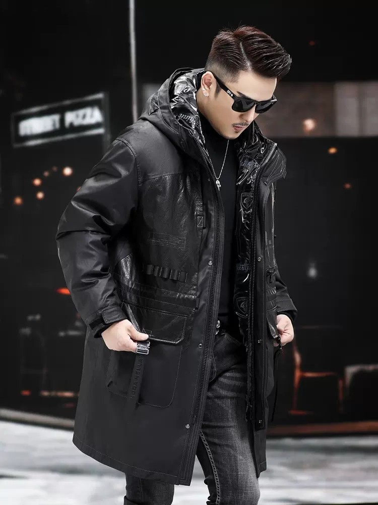 Cappotto invernale in vera pel - Leather Work Jacket With Hood recensione e prezzo