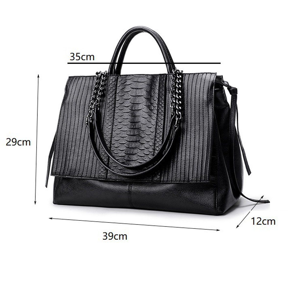 Elegante borsa tote con cernie - Leather Work Bag Women recensione e prezzo