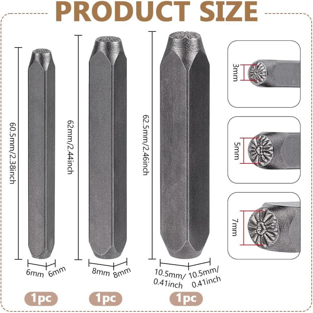 Set di 3 Punzoni in Metallo a  - Leatherwork Art recensione e prezzo